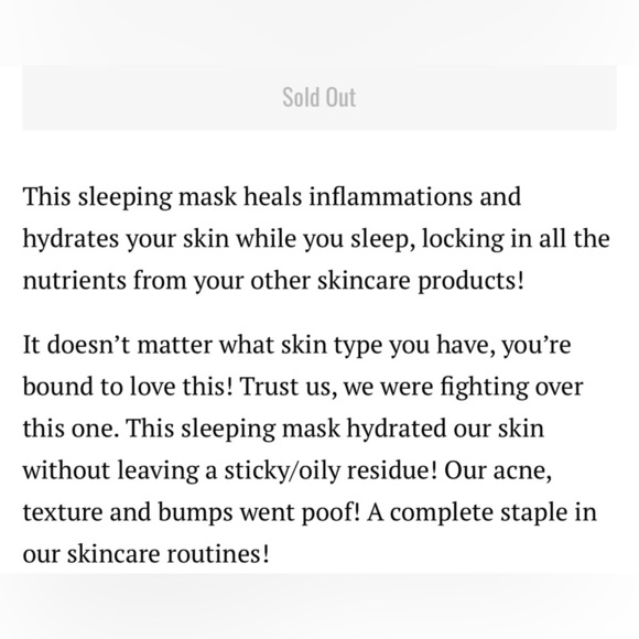 NIB PureHeals by Nature Village Propolis 80 Sleeping Mask Full Size - Picture 3 of 9